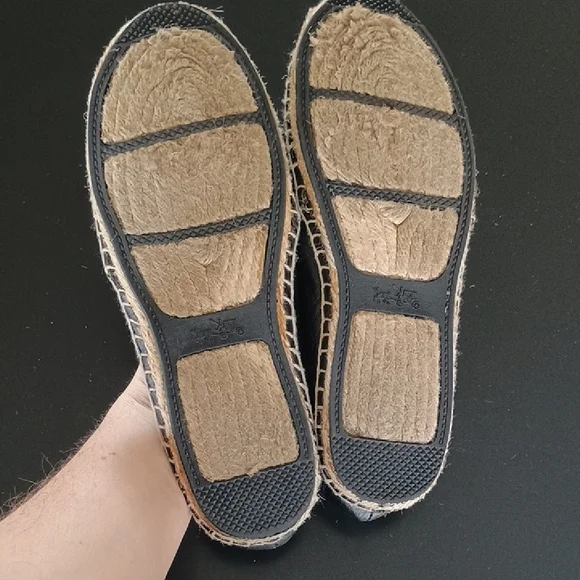 Coach Black Leather Slip On Shoes - Picture 8 of 12